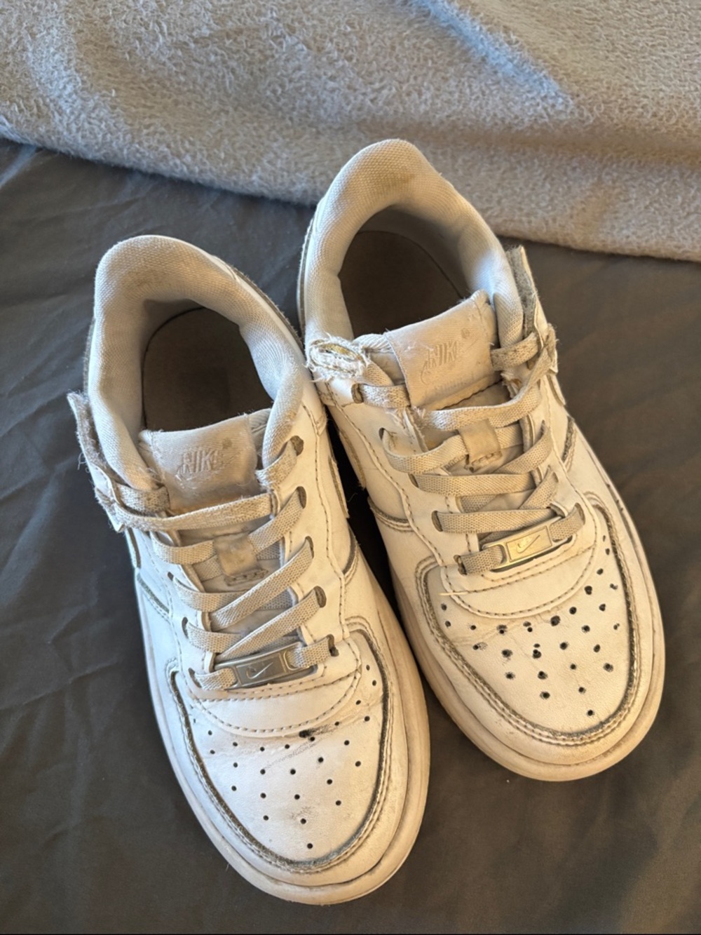 Nike Kids Cream/Beige Low-Top Sneakers